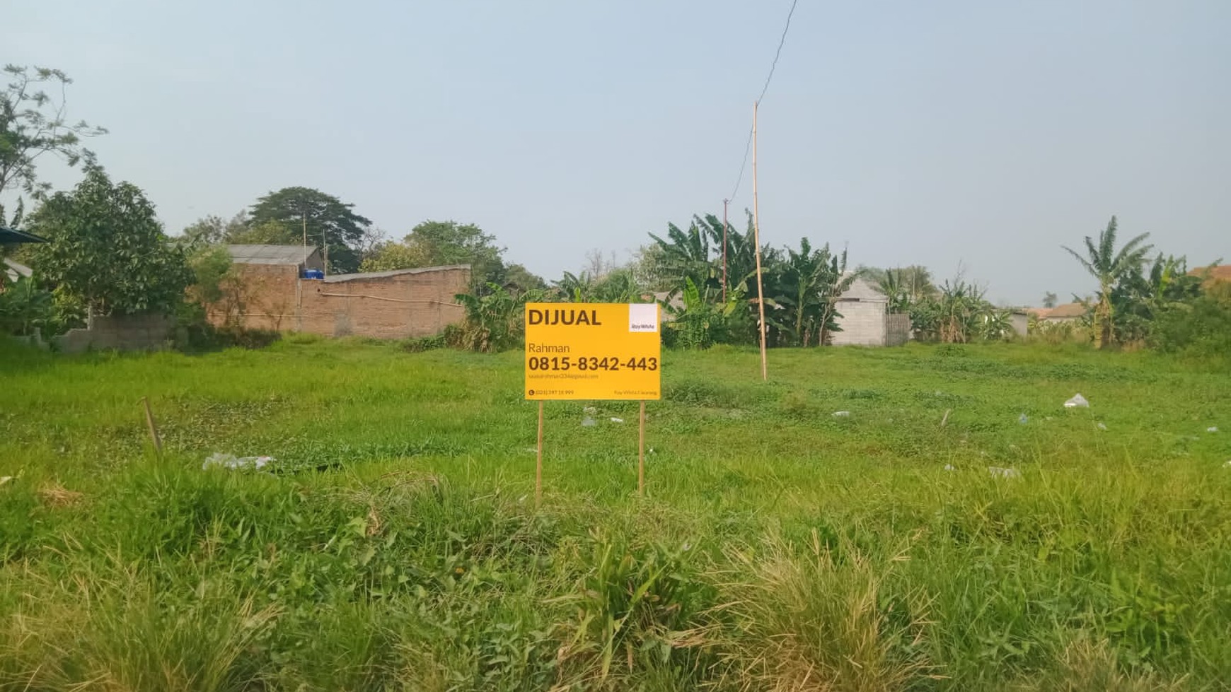 Tanah Siap Bangun Lokasi Pinggir Jalan Utama didalam Perumahan Taman Raya Cikarang