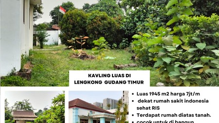 Dijual Kavling luas di daerah Lengkong Gudang Timur BSD