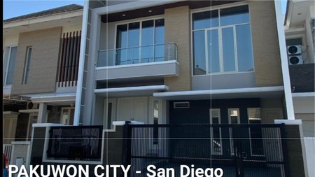 Rumah Baru Pakuwon City San Diego Surabaya Timur - New Modern 4+1 K.Tidur - SHM - Siap Huni 