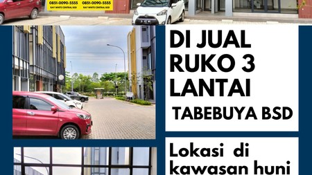 Dijual Ruko Tabebuya berlokasi di daerah perumahan BSD yang sudah sangat ramai