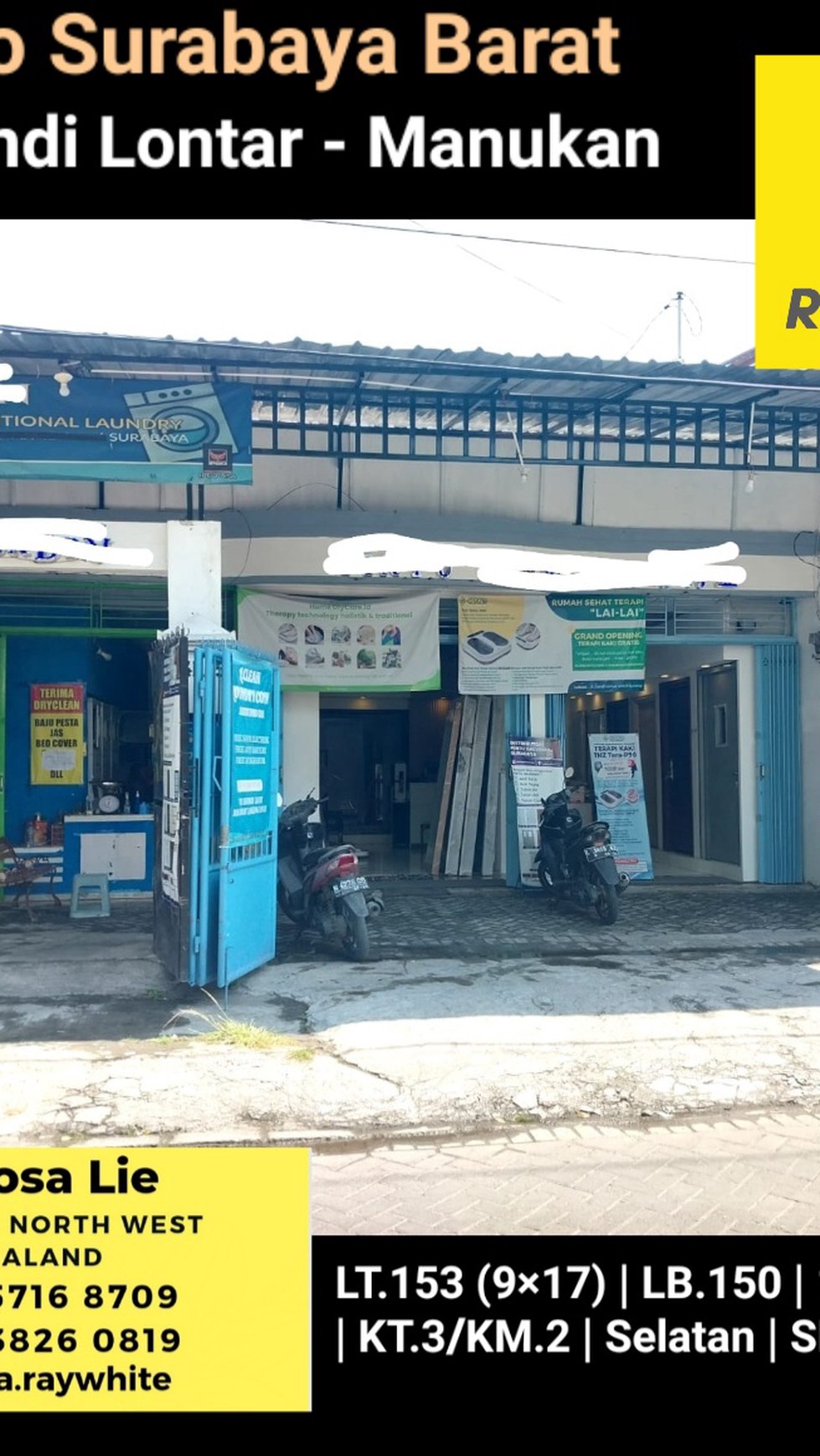 Ruko Jalan Candi Lontar - Manukan - Surabaya Barat