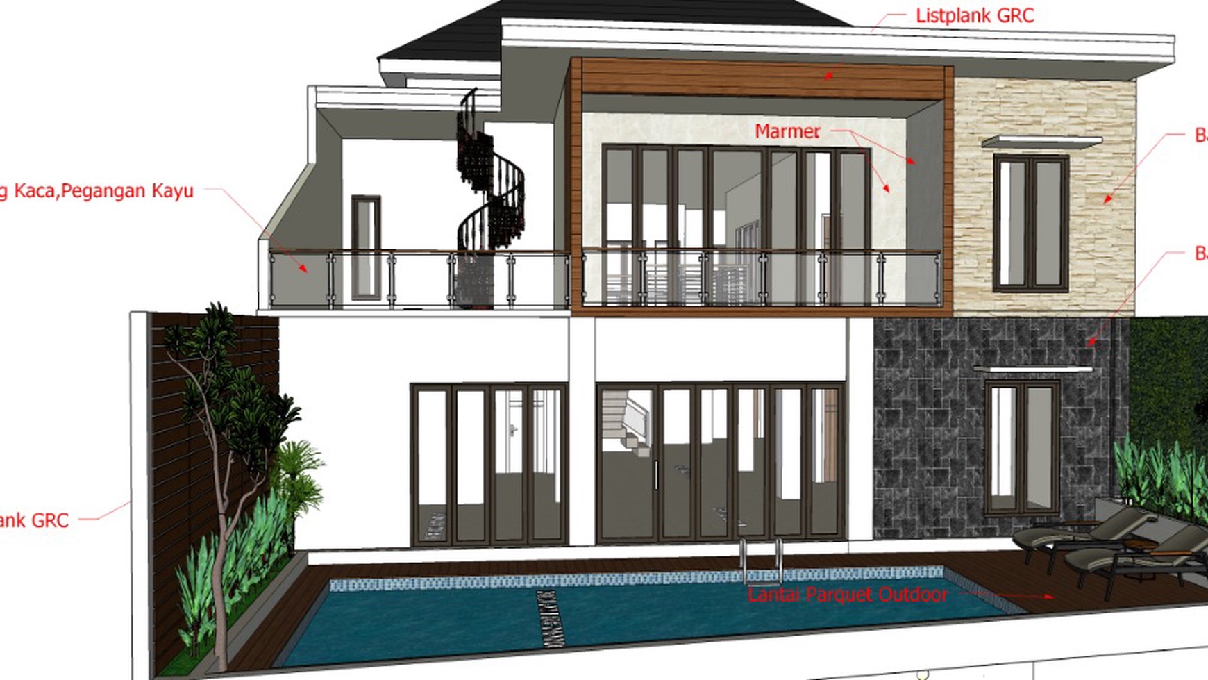 RUMAH PROSES BANGUN DI JL KENAYAN, DEKAT SD DAN SMA INTERNASIONAL BUDI MULIA