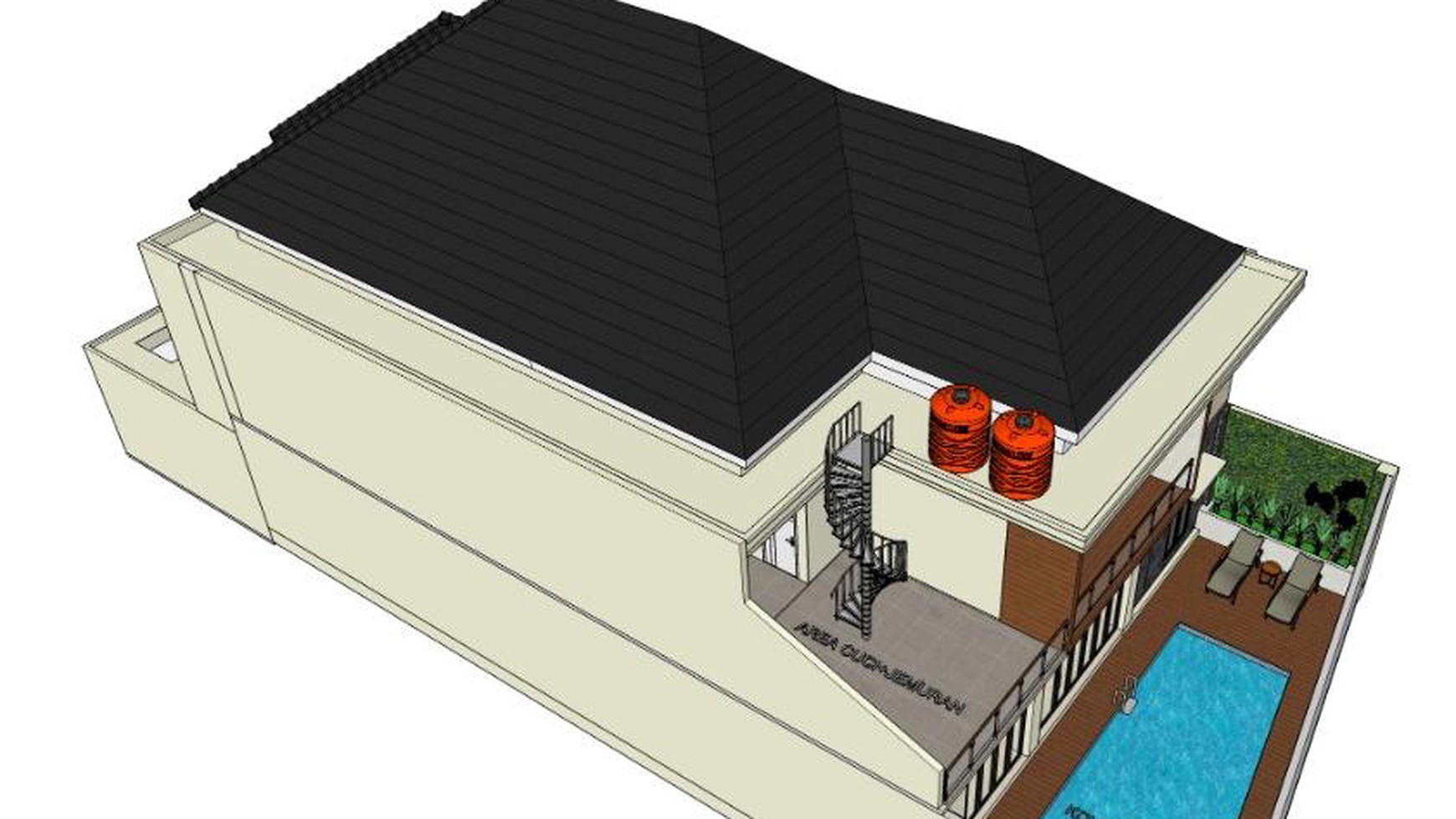 RUMAH PROSES BANGUN DI JL KENAYAN, DEKAT SD DAN SMA INTERNASIONAL BUDI MULIA