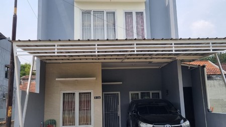 dijual rumah hevila residences 2 lantai full renov baja ringan siap huni 