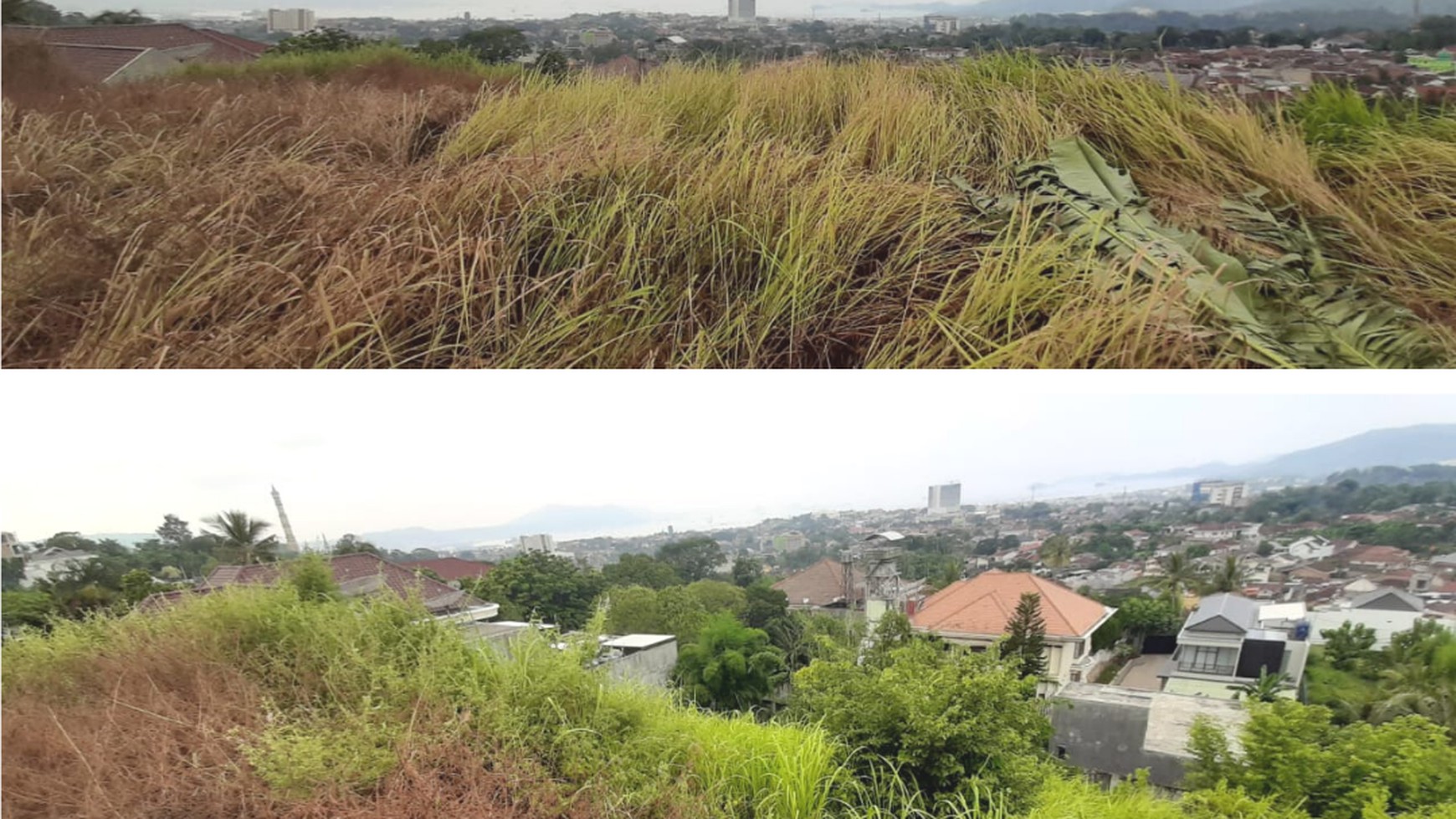 Tanah view kota, gunung dan laut di tengah Kota Bandar Lampung