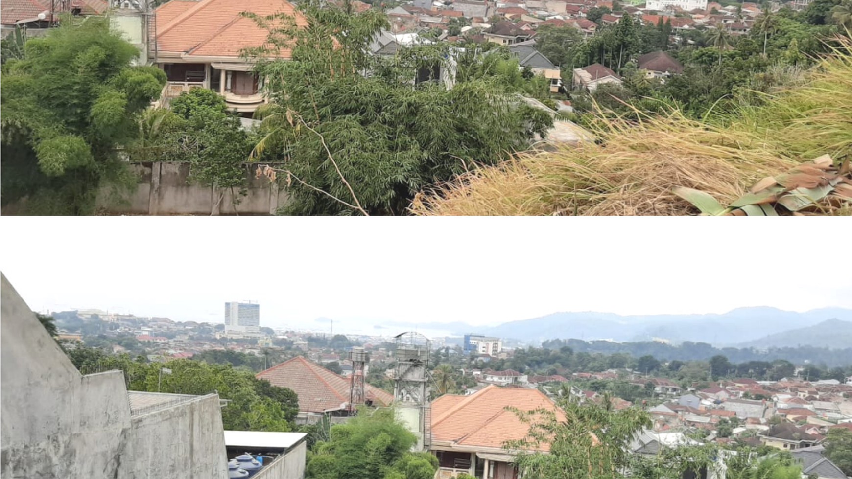 Tanah view kota, gunung dan laut di tengah Kota Bandar Lampung