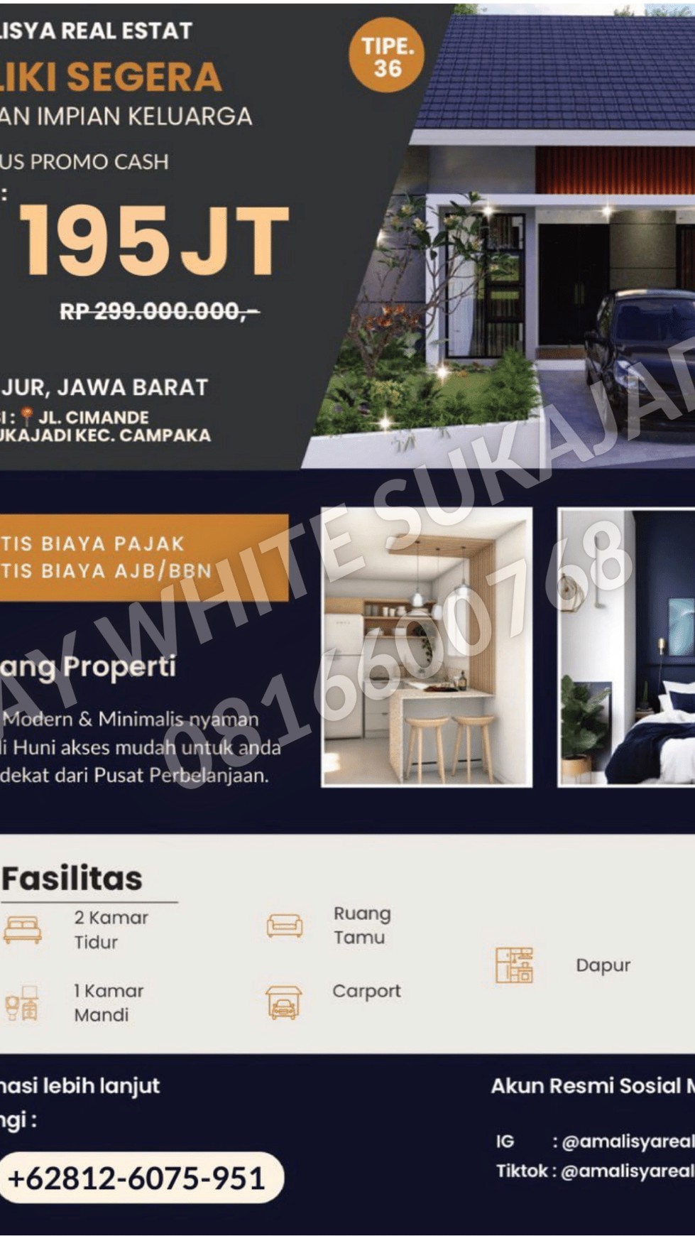 Dijual 3 Unit Rumah Baru di Cianjur