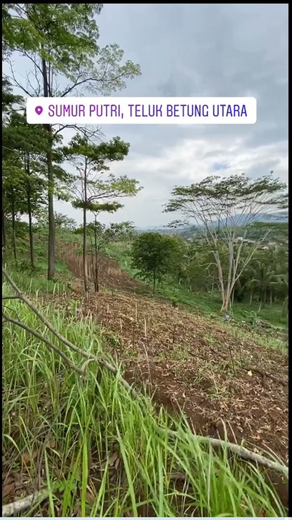 Tanah Luas di Sumur Putri, Teluk Betung, Kota Bandar Lampung