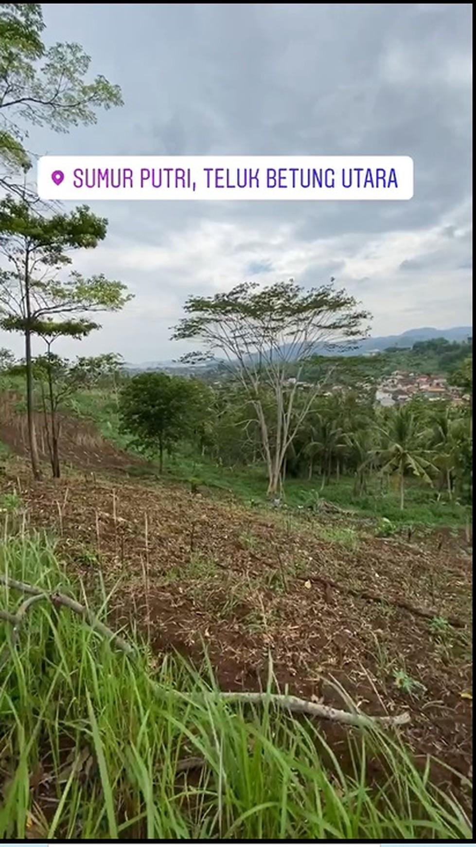 Tanah Luas di Sumur Putri, Teluk Betung, Kota Bandar Lampung