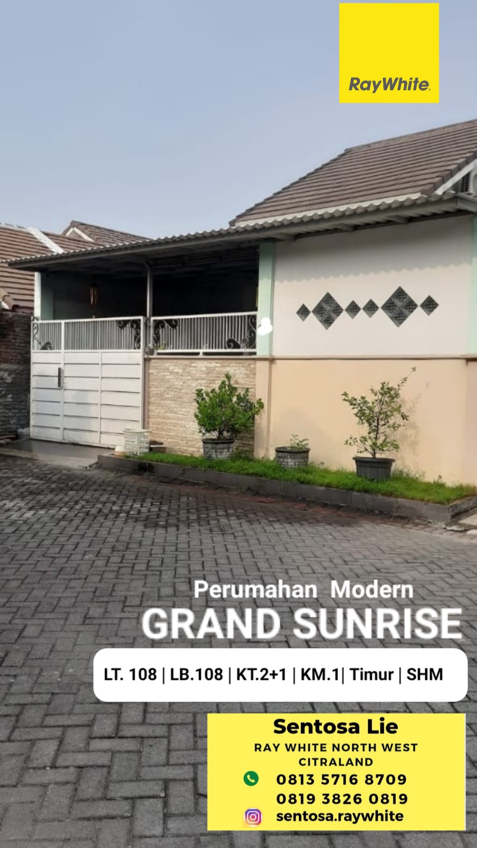 Rumah Grand Sunrise - Menganti Dekat Perum Citraland Surabaya + Full Furnished 