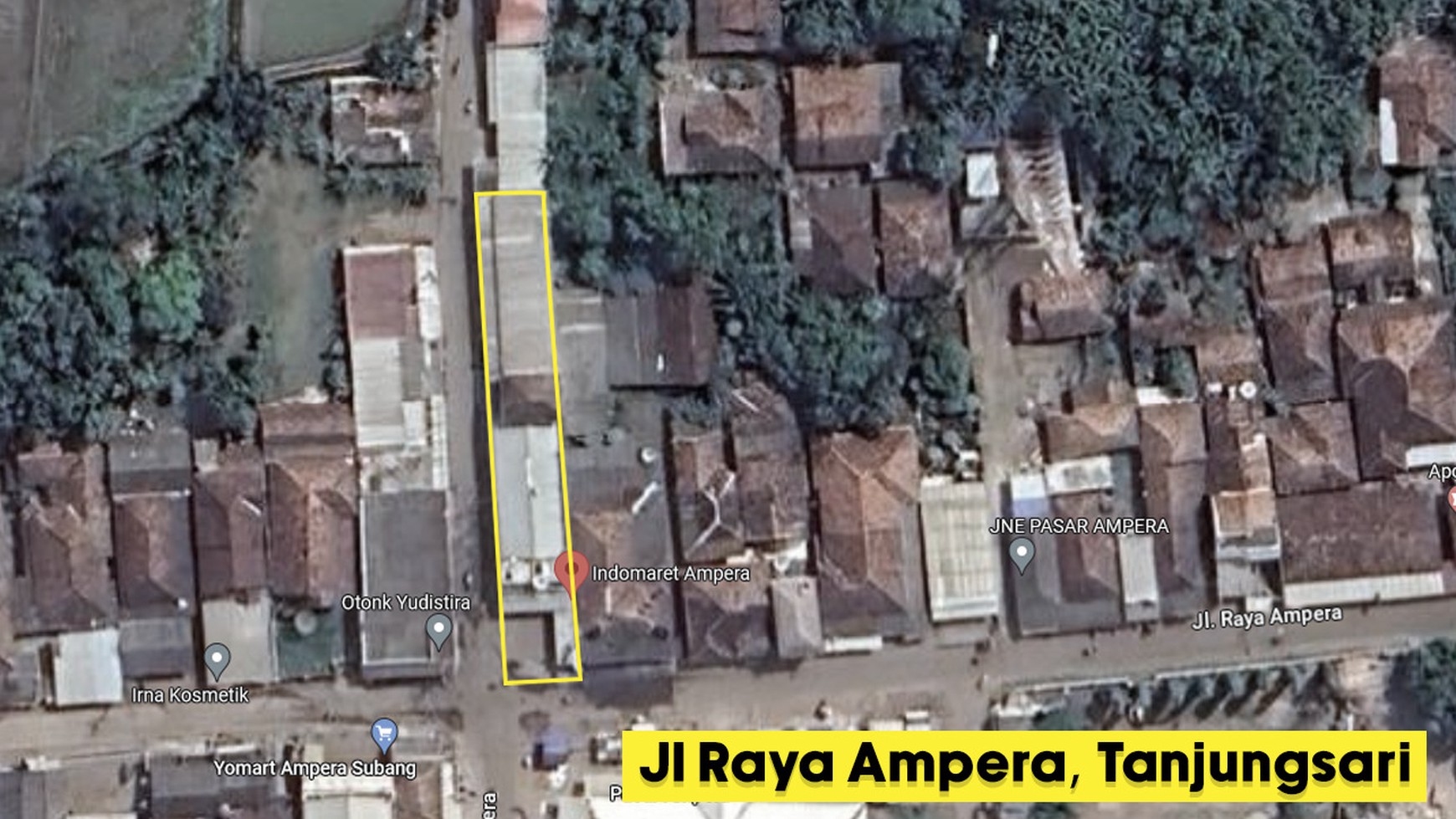 Ruang Usaha Ampera Tanjung Sari Barat, Cikaum, Subang 
Luas Tanah. 466m²