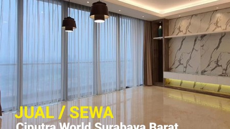 Apartemen Voila Ciputra World Tipe 4+1 Bedroom SEMI Furnished - TerMURAH - Bagus - Lantai 38 - Best View - Surabaya Barat