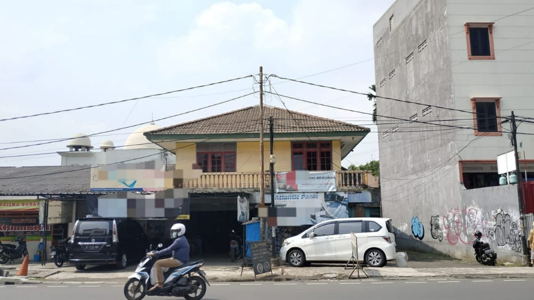 Kebayoran lama jalan raya tanah kusir zona ungu komersial gudang kantor