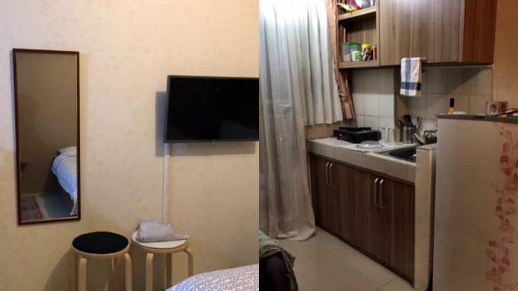 Apartemen Type Studio, Full Furnished