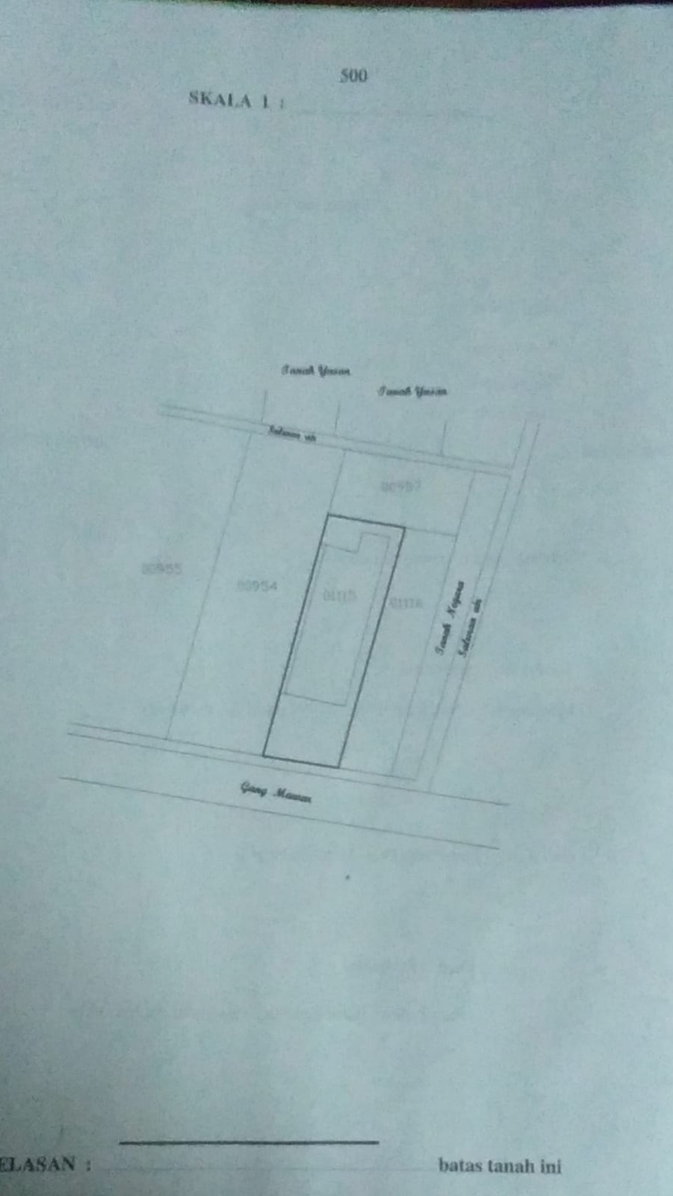 Rumah Lokasi Strategis Pinggir Jalan Raya Besar Dikawasan Kuman, Kota Bojonegoro