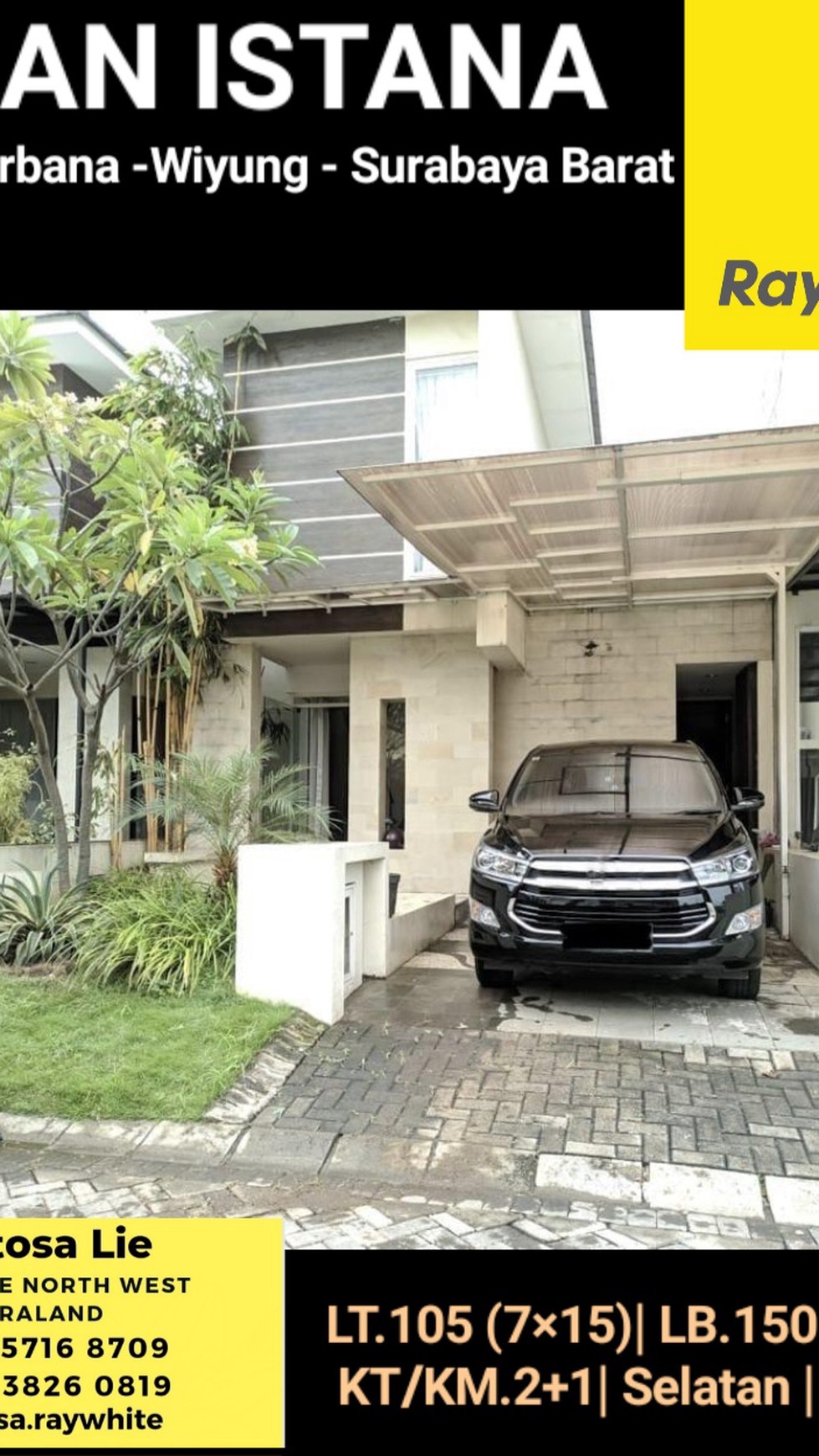 Rumah Dian Istana Moca Verbana FULL Furnished - TerMURAH - Strategis Lokasi  Surabaya Barat Dekat Citraland, Pakuwon Mall, Akses Tol Gunungsari