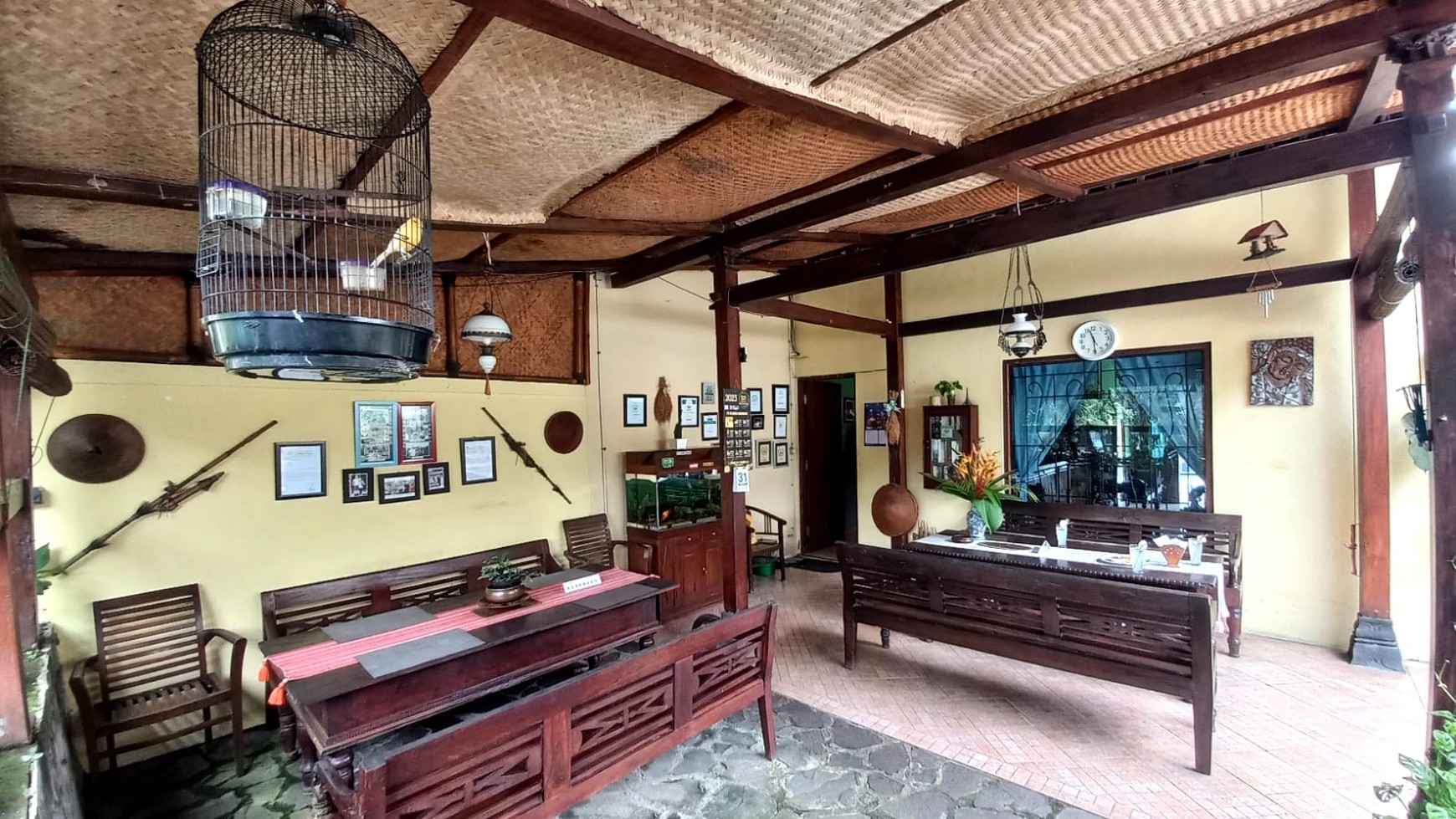 Villa dan Resto Dengan Desain Tradisional Jawa View Sawah Daerah Wisata Magelang