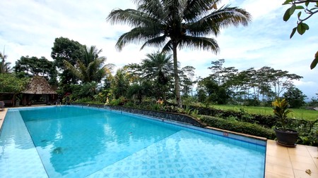 Villa dan Resto Dengan Desain Tradisional Jawa View Sawah Daerah Wisata Magelang
