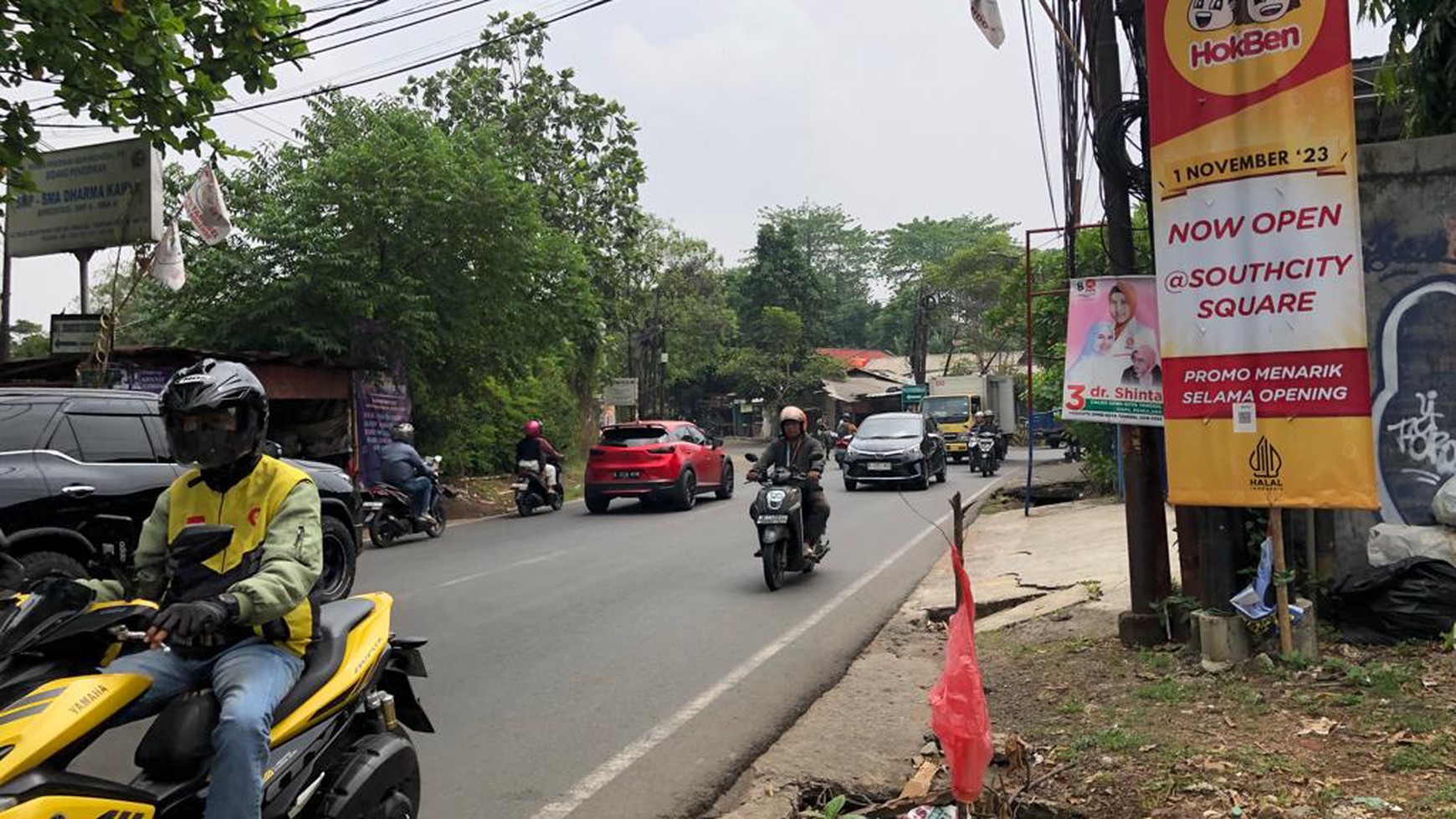 Di Jual Tanah pinggir jalan raya Pondok Cabe, Pamulang Tangerang Selatan