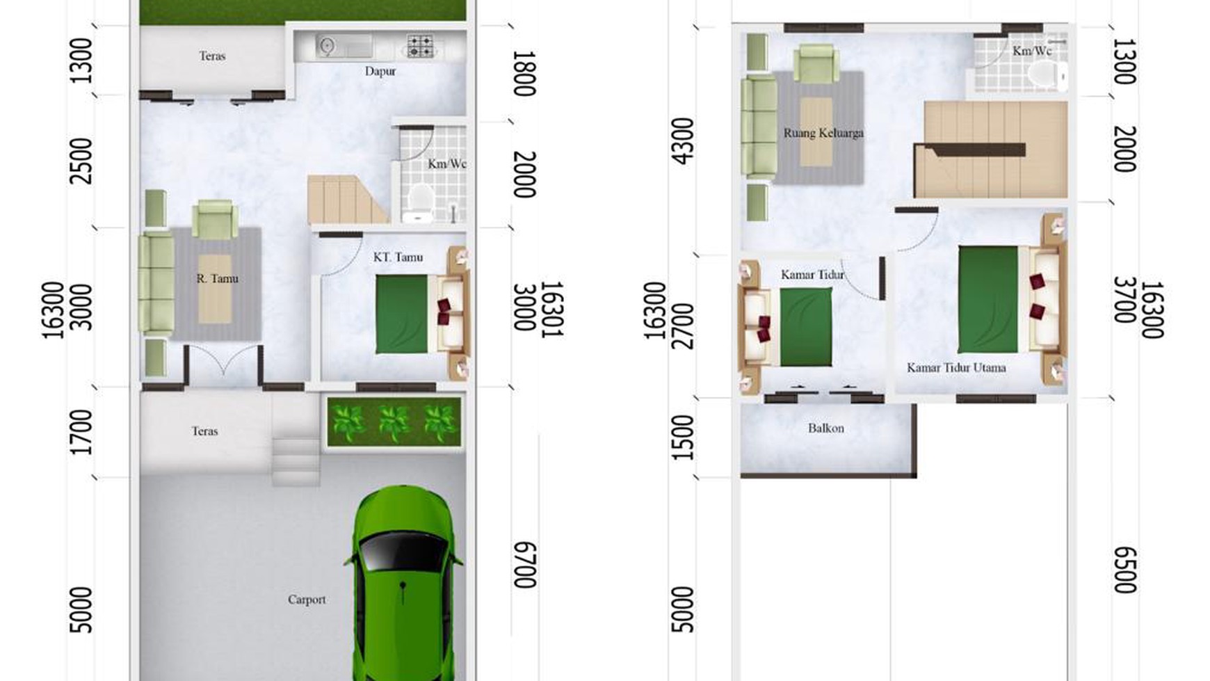 Rumah Dijual Mewah dan Nyaman Greenleaf Jagakarsa Luxury Residence