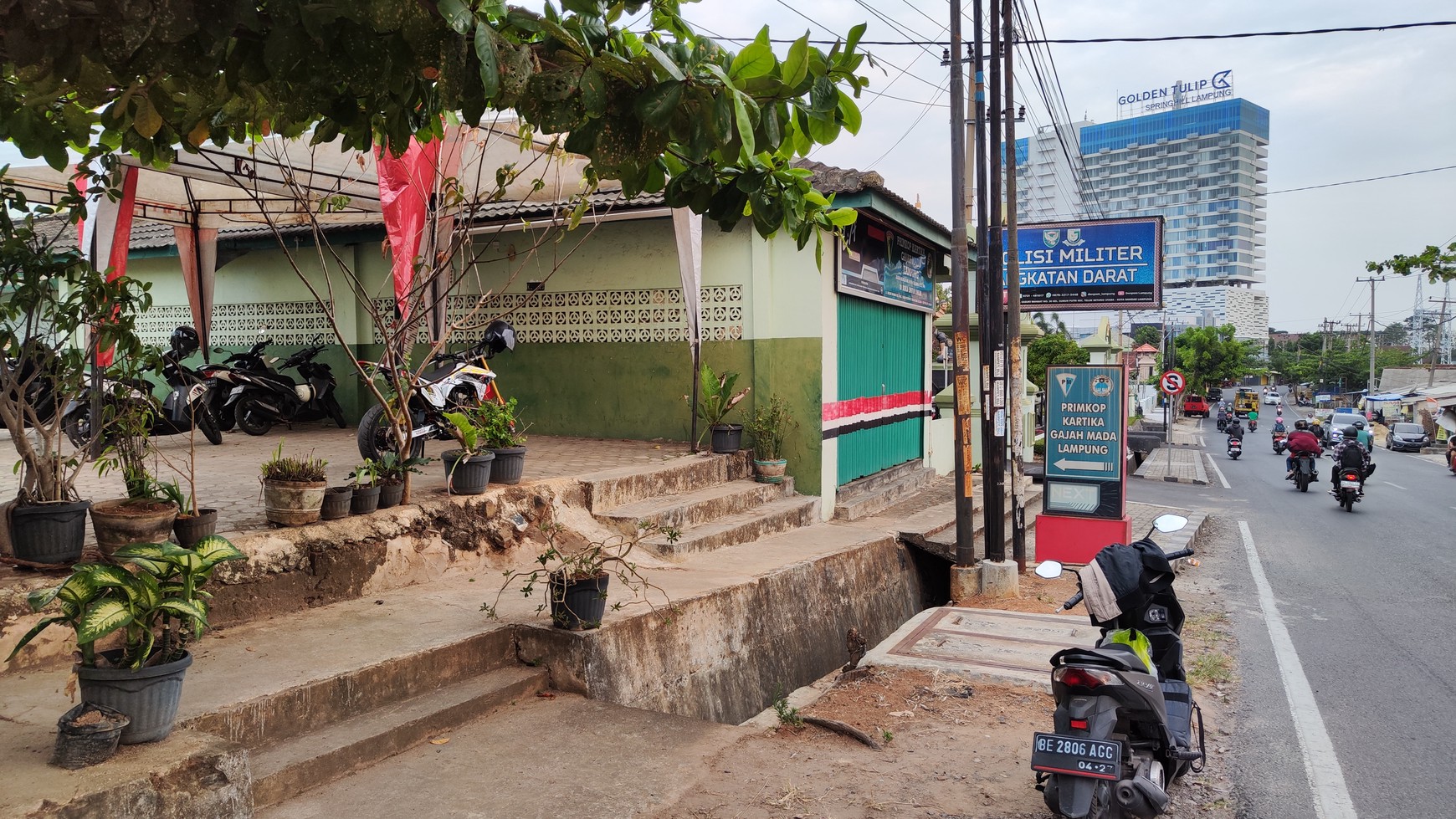 Dijual Tanah Hook Dua Muka Jalan untuk Usaha di Pinggir Jalan Basuki Rahmat Teluk Betung