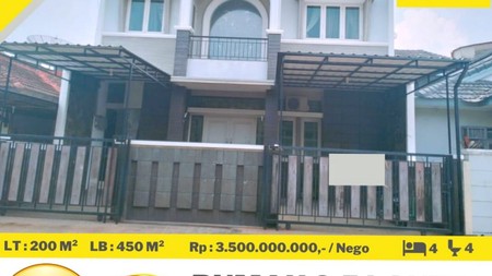 Rumah  2,5  Lantai  Way Halim Permai Dijual Cepat