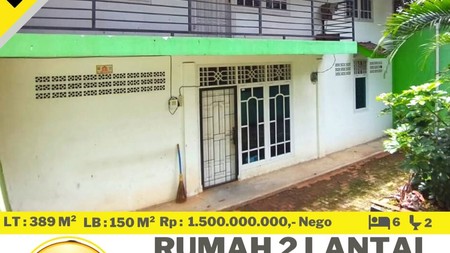 Rumah 2 Lantai  Panglima Polem Dijual Cepat