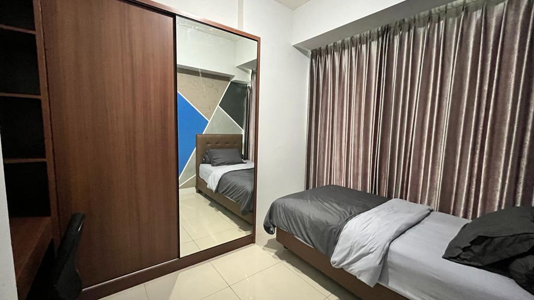 2 UNIT HUNIAN TYPE 1 BED-ROOM @ APARTEMEN TREEPARK SERPONG, FULL FURNISHED