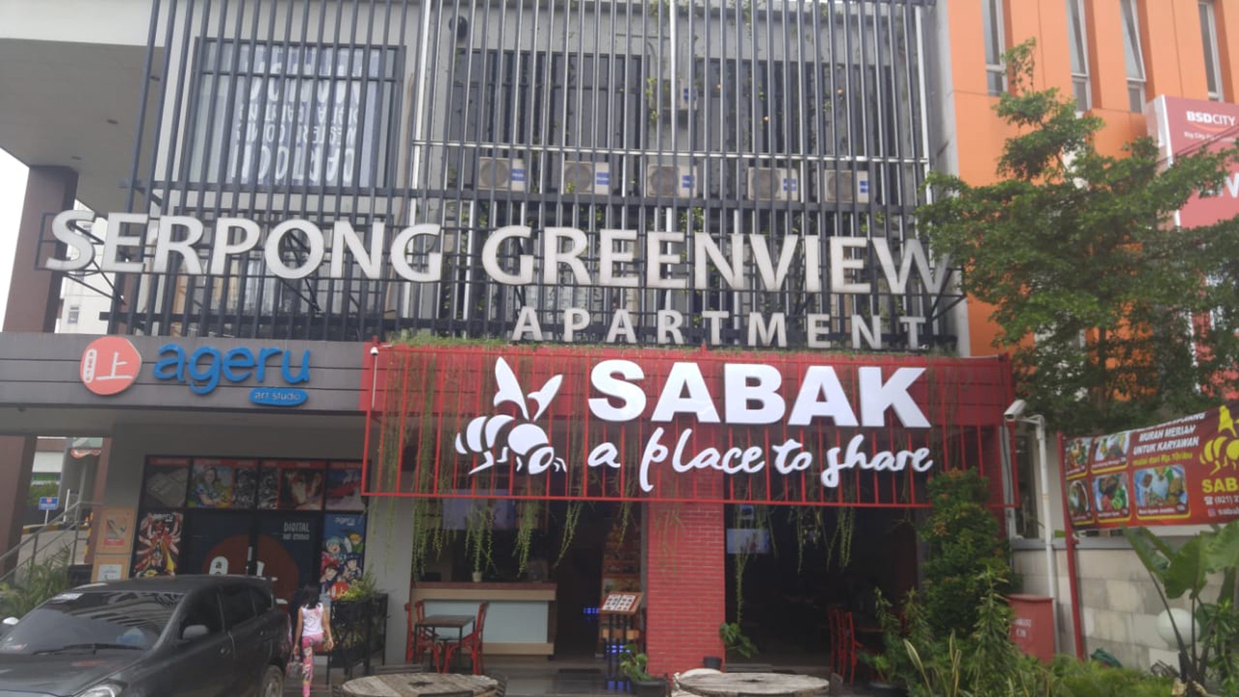 DIJUAL 2 RUKO GANDENG @ SERPONG GREENVIEW APARTMENT, SIAP DIGUNAKAN