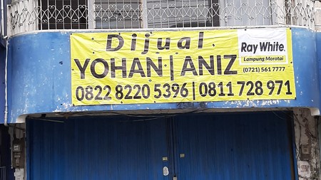 Dijual Ruko 2 ½ Lantai, Jl Yos Sudarso Teluk Betung, Bandarlampung