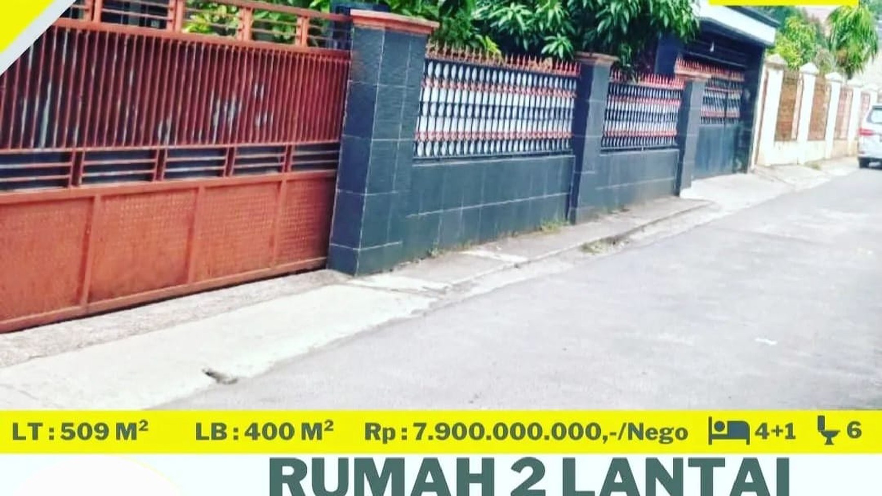 Rumah  2 Lantai Tanjung Karang Pusat Dijual Cepat