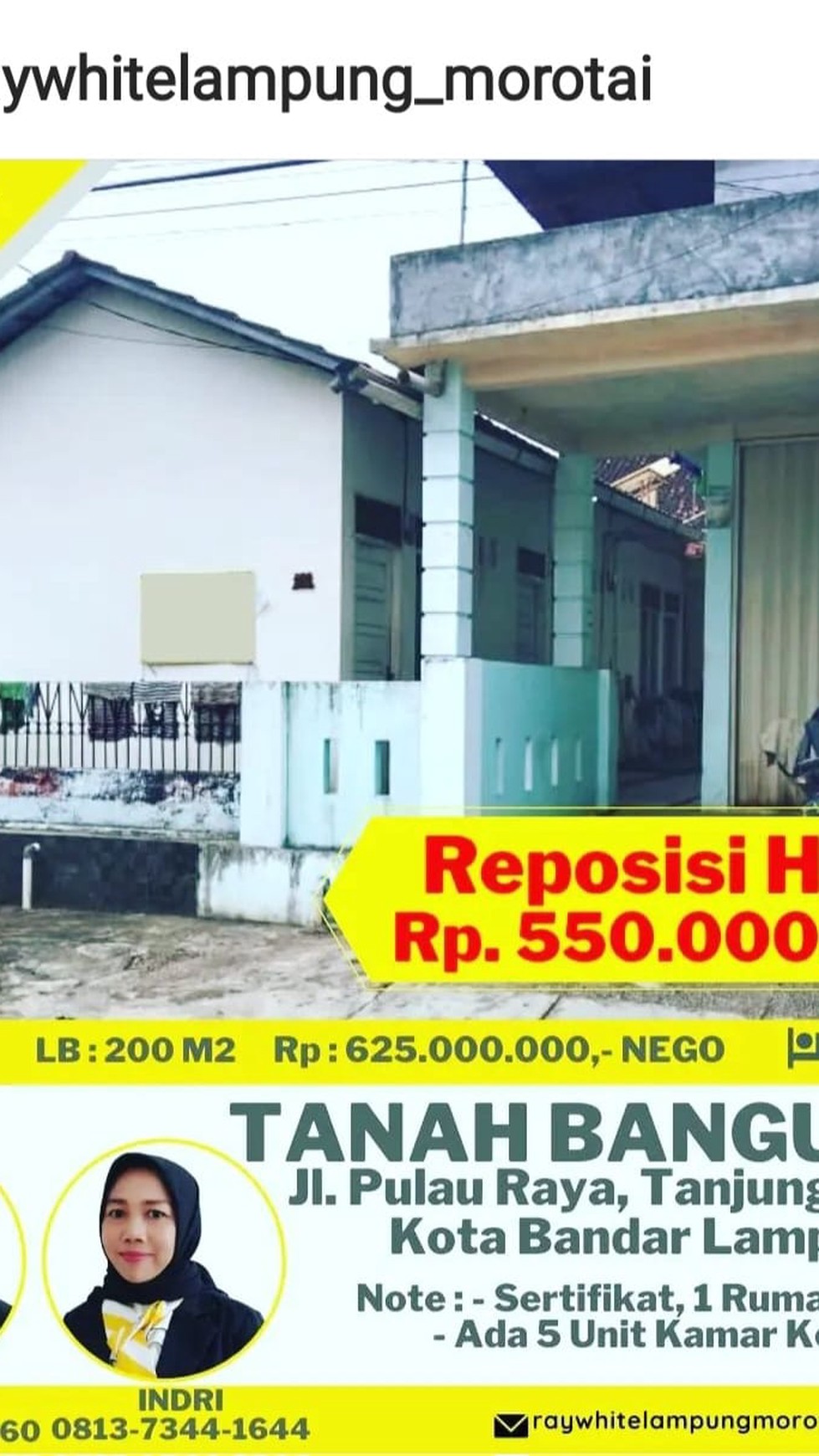 Rumah  Plus Kos-Kosan Perum way Kandis  Dijual Cepat