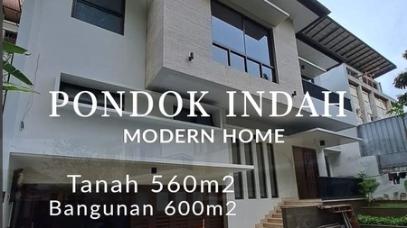 Disewakan Rumah Modern Siap Huni Area Pondok Indah