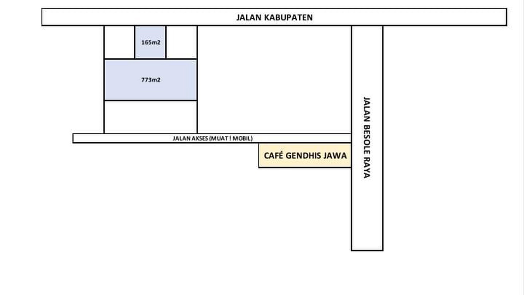 Dijual Ruko & Tanah Lokasi Strategis di Jalan Kabupaten 