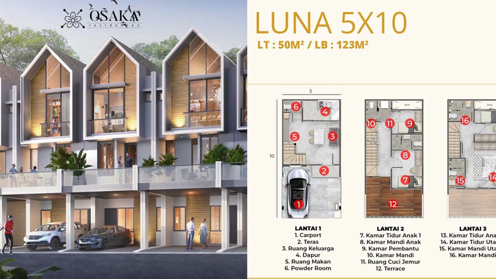 RUKAN+RUMAH TERAS OSAKA PIK2