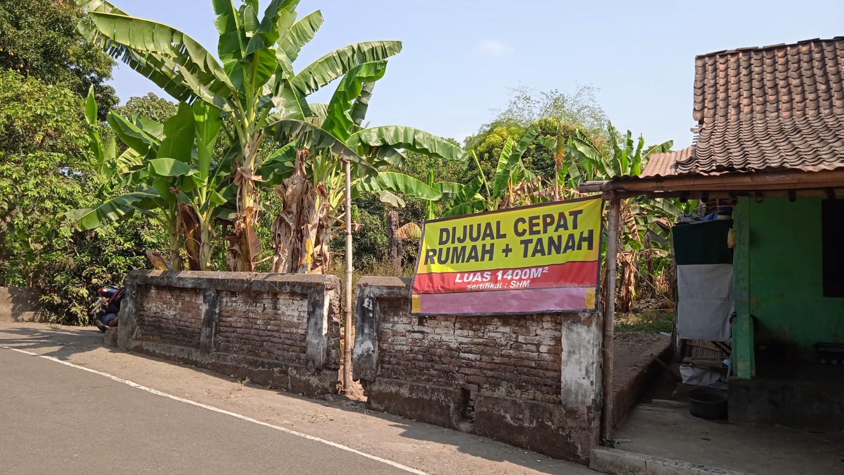 Tanah Pekarangan Luas 1400 Meter Persegi Lokasi Jogonalan Klaten 