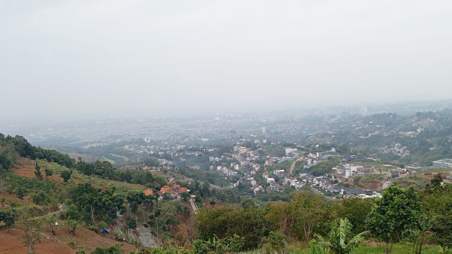 Tanah Istimewa View Bandung di Bojong Koneng Atas Dago Pakar Cimenyan Bandung