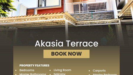 Dijual rumah mewah 2 lantai dengan desain elegan di kawasan Akasia Terrace yang berbatasan langsung dengan Tangsel