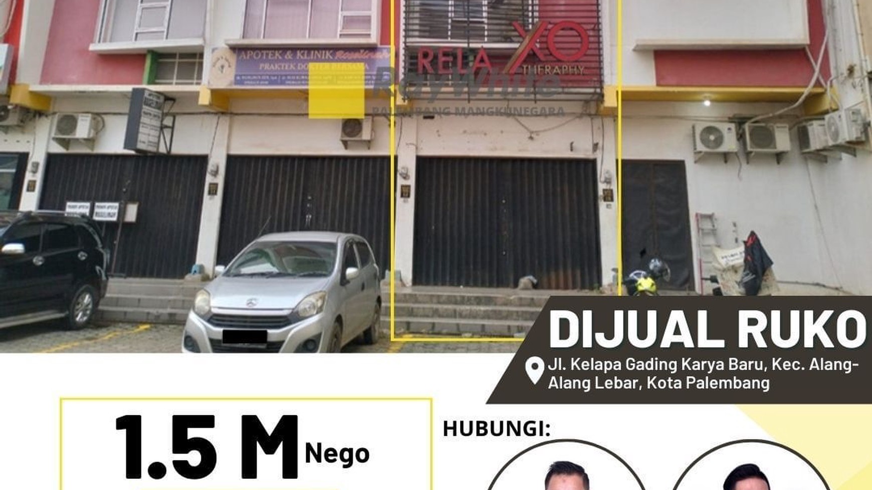 DIJUAL RUKO ,JL KELAPA GADING, PALEMBANG