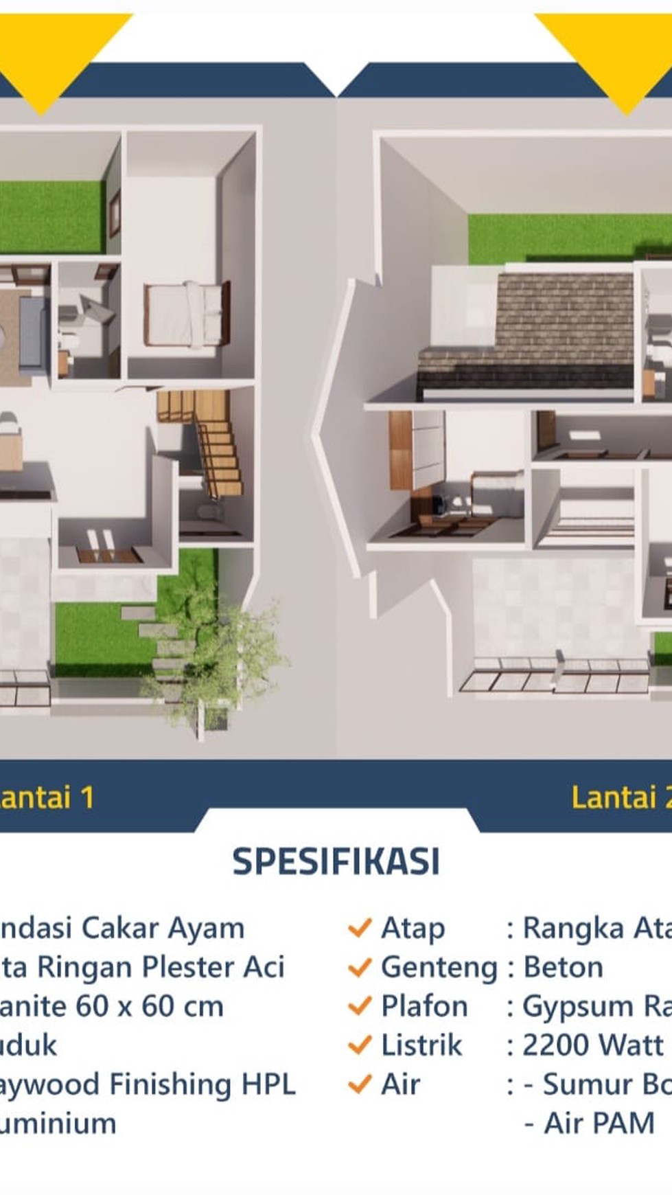 Rumah Brand New 2 Lantai, Lokasi Strategis di Ciputat