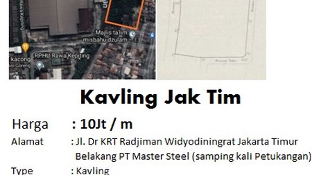 Kavling di Cakung Jakarta Timur