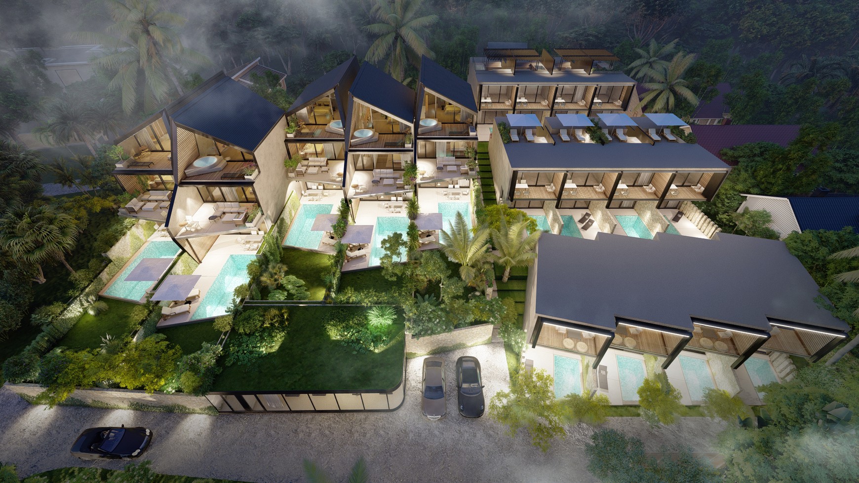 For Sale Freehold - Brand new modern villa complex  1 - 3  bedrooms near Balangan beach 