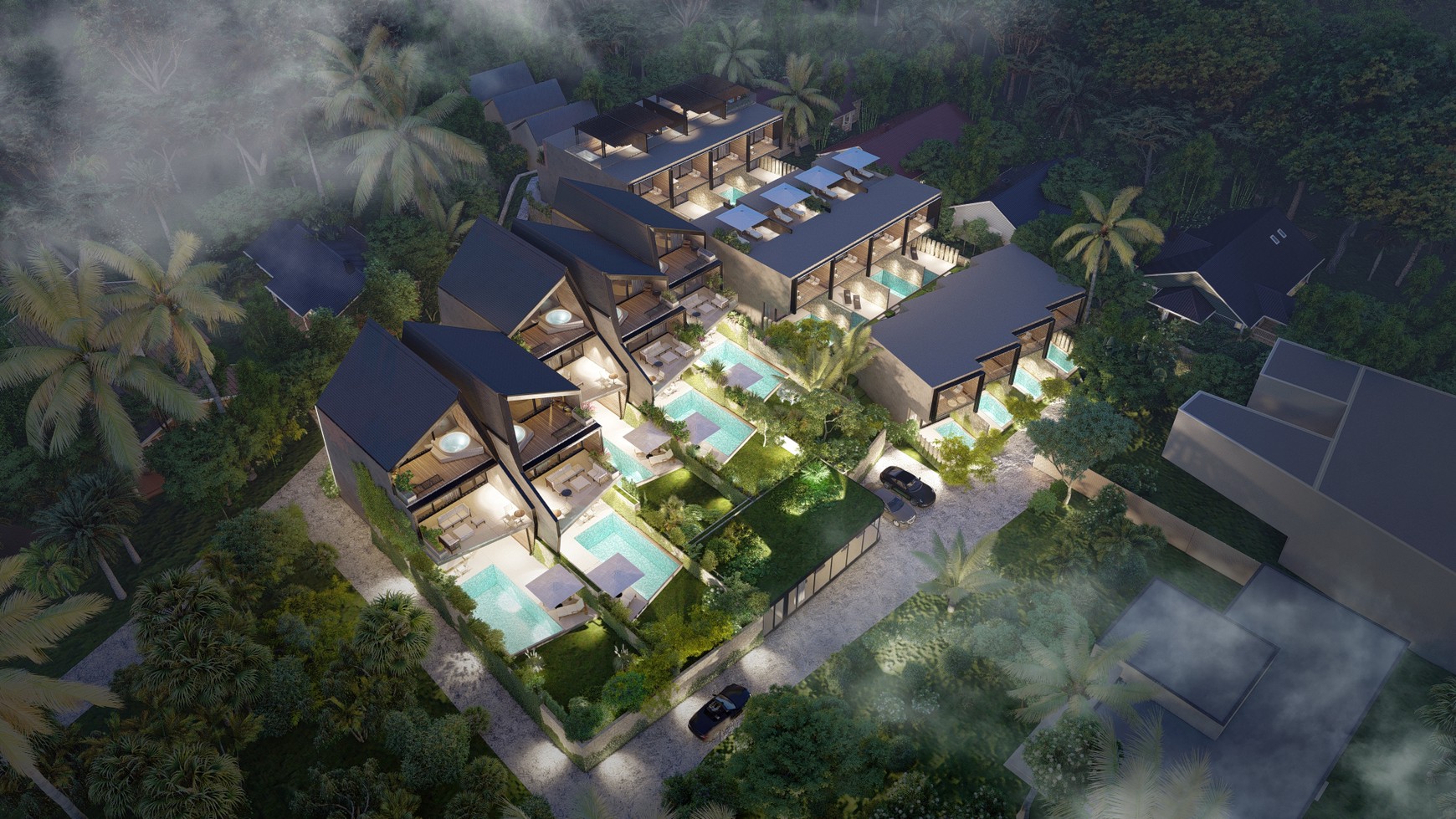 For Sale Freehold - Brand new modern villa complex  1 - 3  bedrooms near Balangan beach 