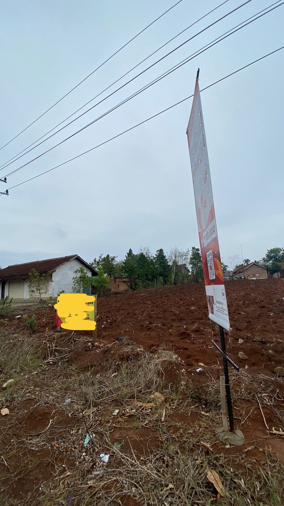 Dijual Tanah Luas 1152 m2 di Pinggir Jalan Raya Kotabumi Selatan