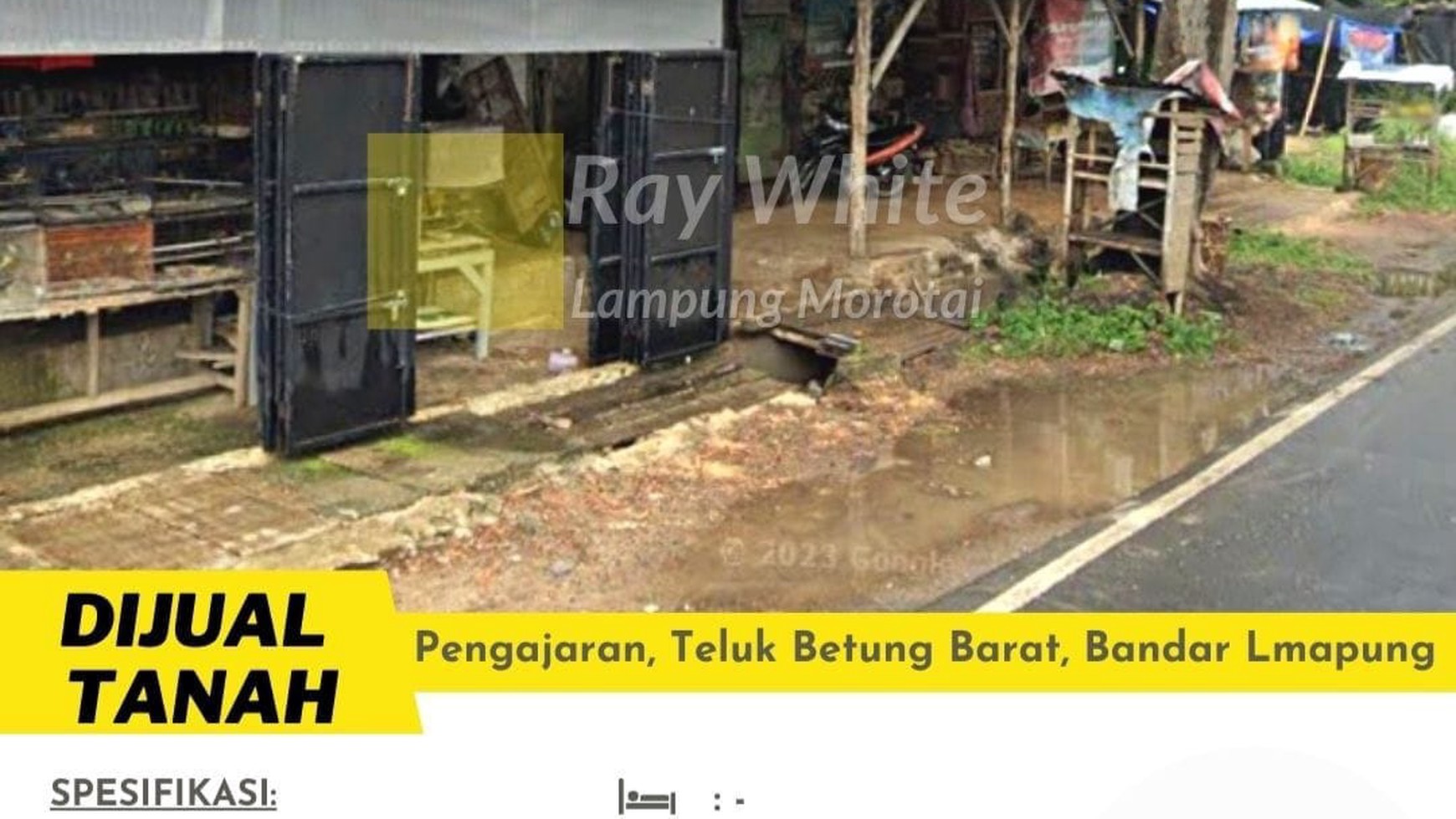 Tanah Pengajaran Teluk Betung Barat Dijual Cepat