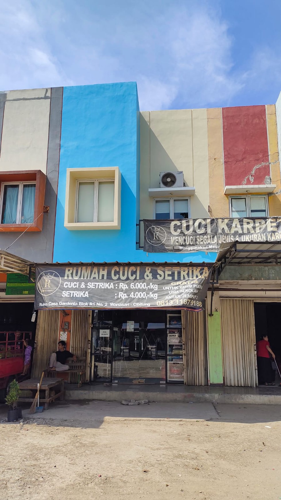 Ruko Casa Gardenia Wanasari Cibitung Bekasi 2 lantai sangat strategis.