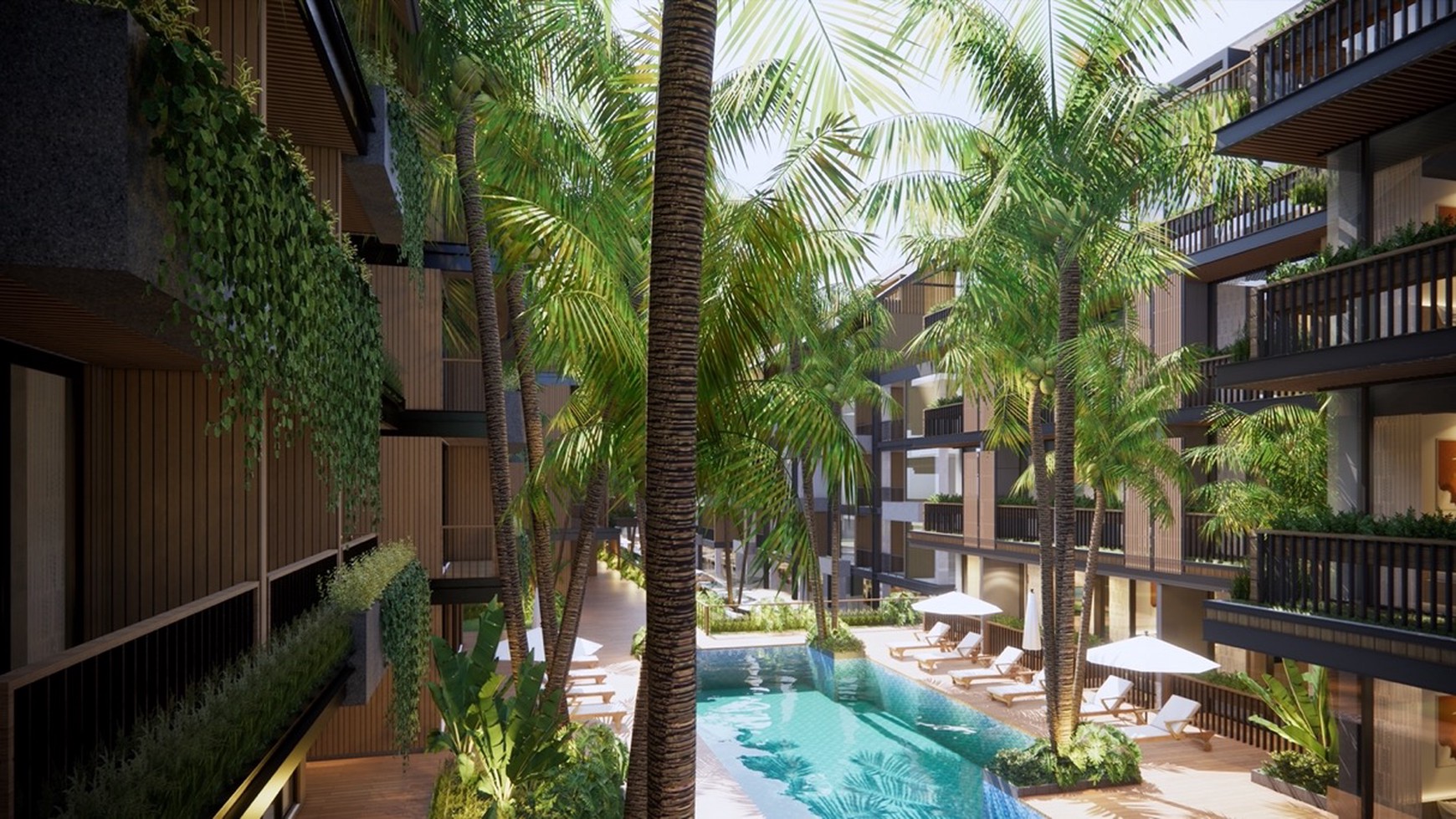 Luxury apartment living in the great area in Canggu