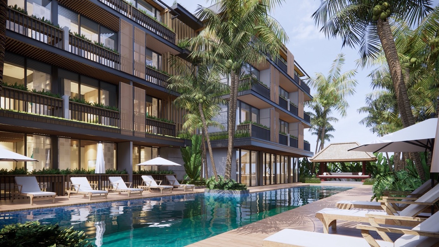 Luxury apartment living in the great area in Canggu