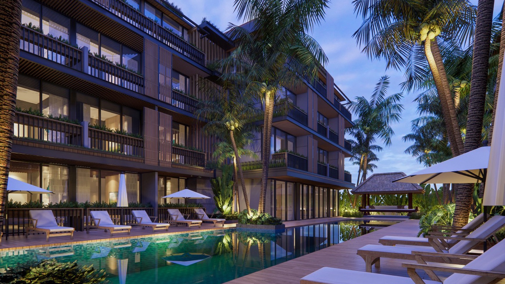 Luxury apartment living in the great area in Canggu