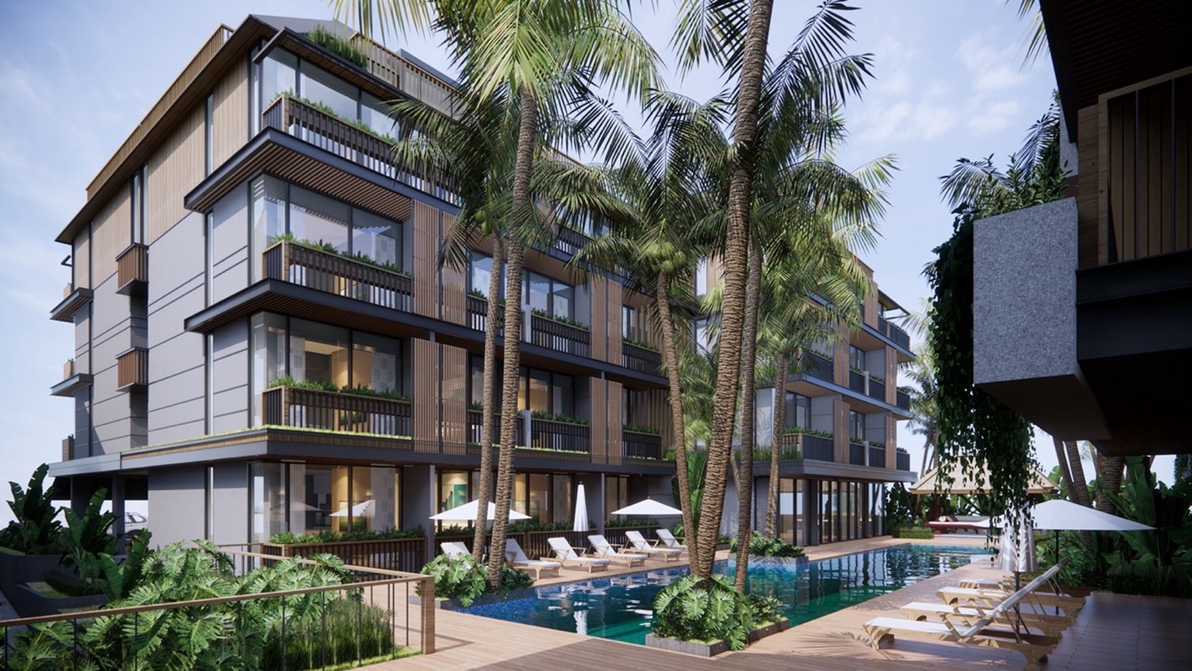 Luxury apartment living in the great area in Canggu